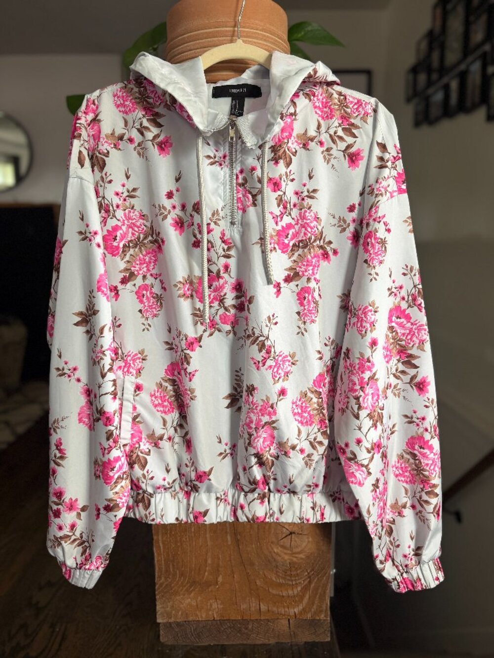 Floral Pullover Jacket - Like New - Size M